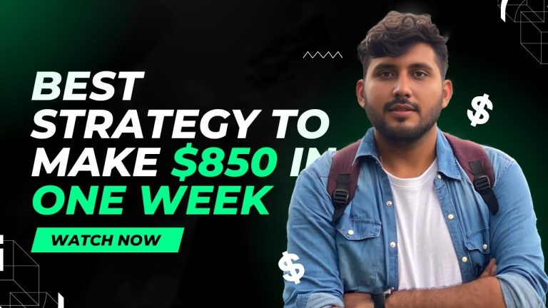 Best Strategy to make $850 in one week with Affiliate Marketing
